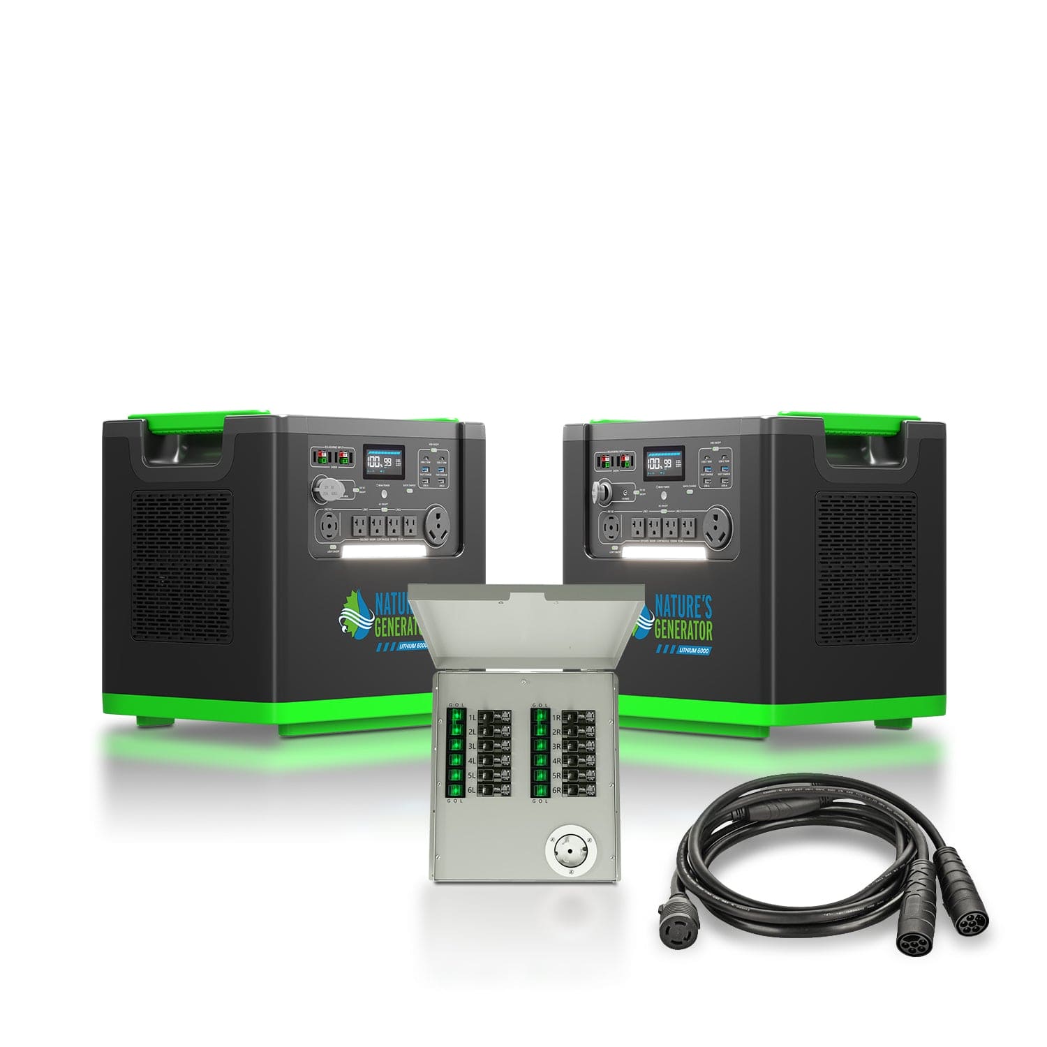 Nature's Generator Lithium 6000 + Transfer Switch | Whole-Home Backup product image