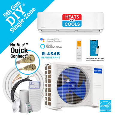 MRCOOL DIY 5th Gen mini split indoor and outdoor unit bundle