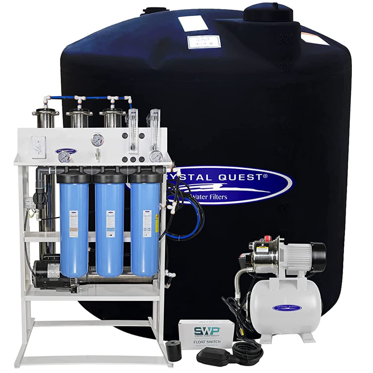 Crystal Quest Crystal Quest 5,000 GPD Whole House RO System + 220 Gal Stor - installation view