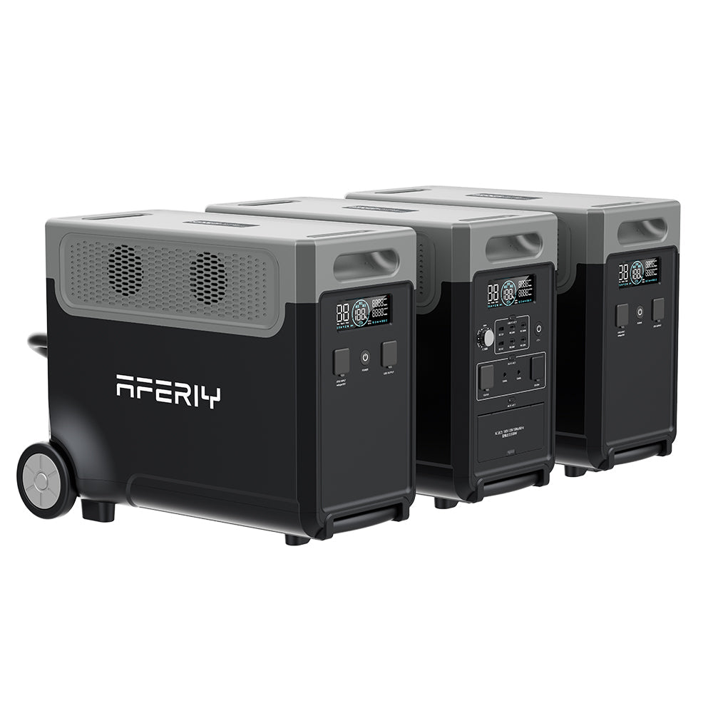 Aferiy P310 and P310-B expansion battery connected -- parallel cable included