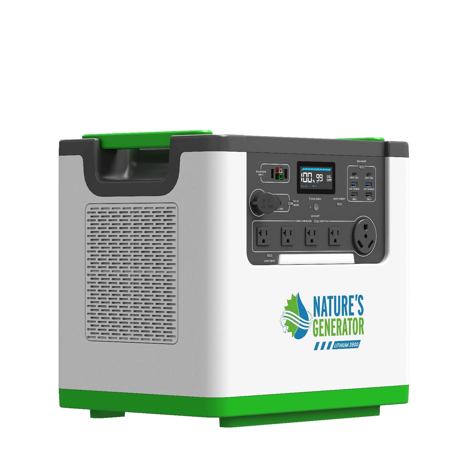 Nature's Generator Lithium 3600 Solar Generator | 3600W LiFePO4 Solar Backup product image