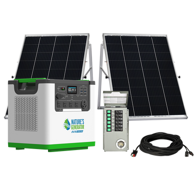 Nature's Generator Lithium 3600 Solar Generator + Transfer Switch product image