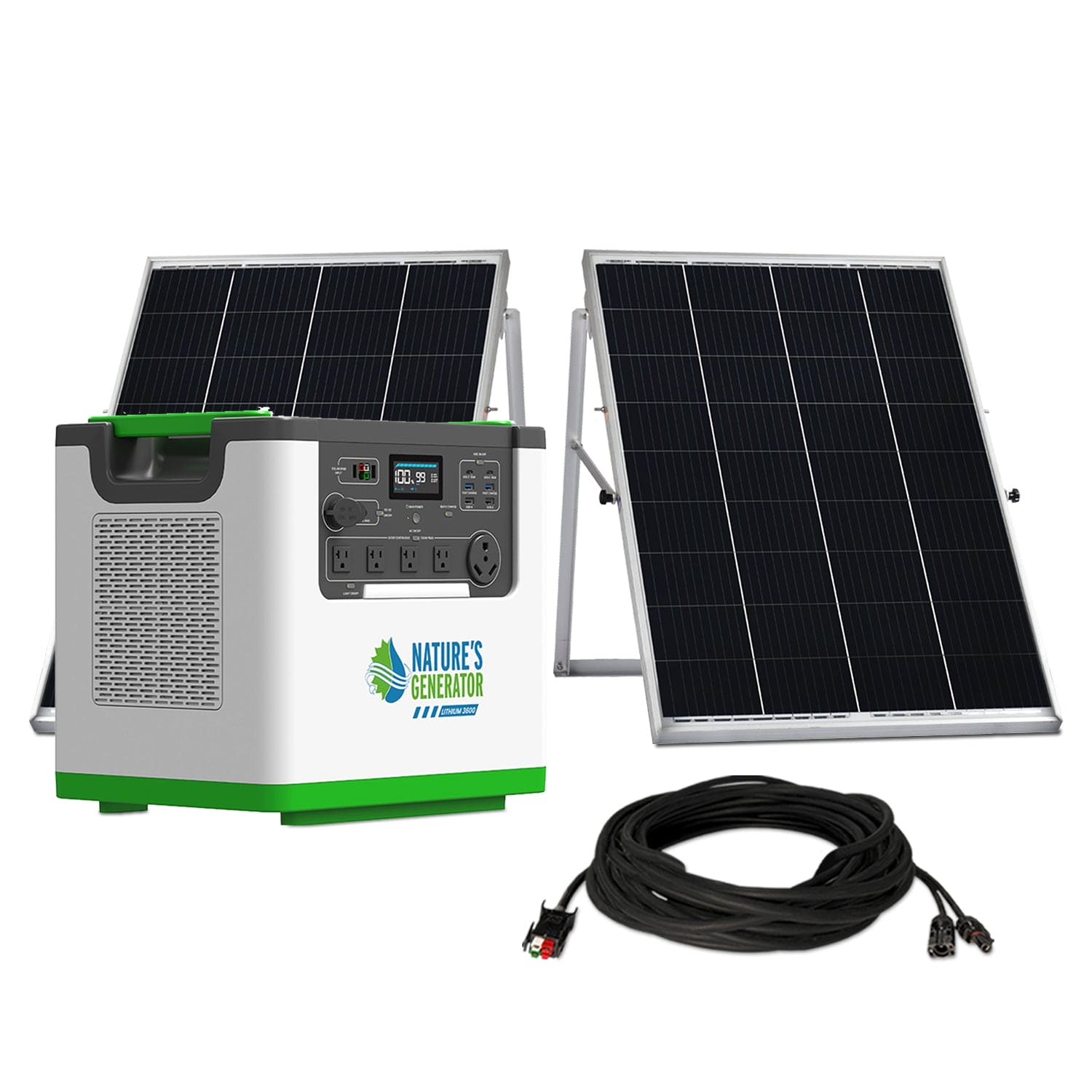 Nature's Generator Lithium 3600 Solar Generator | 3600W LiFePO4 Solar Backup product image