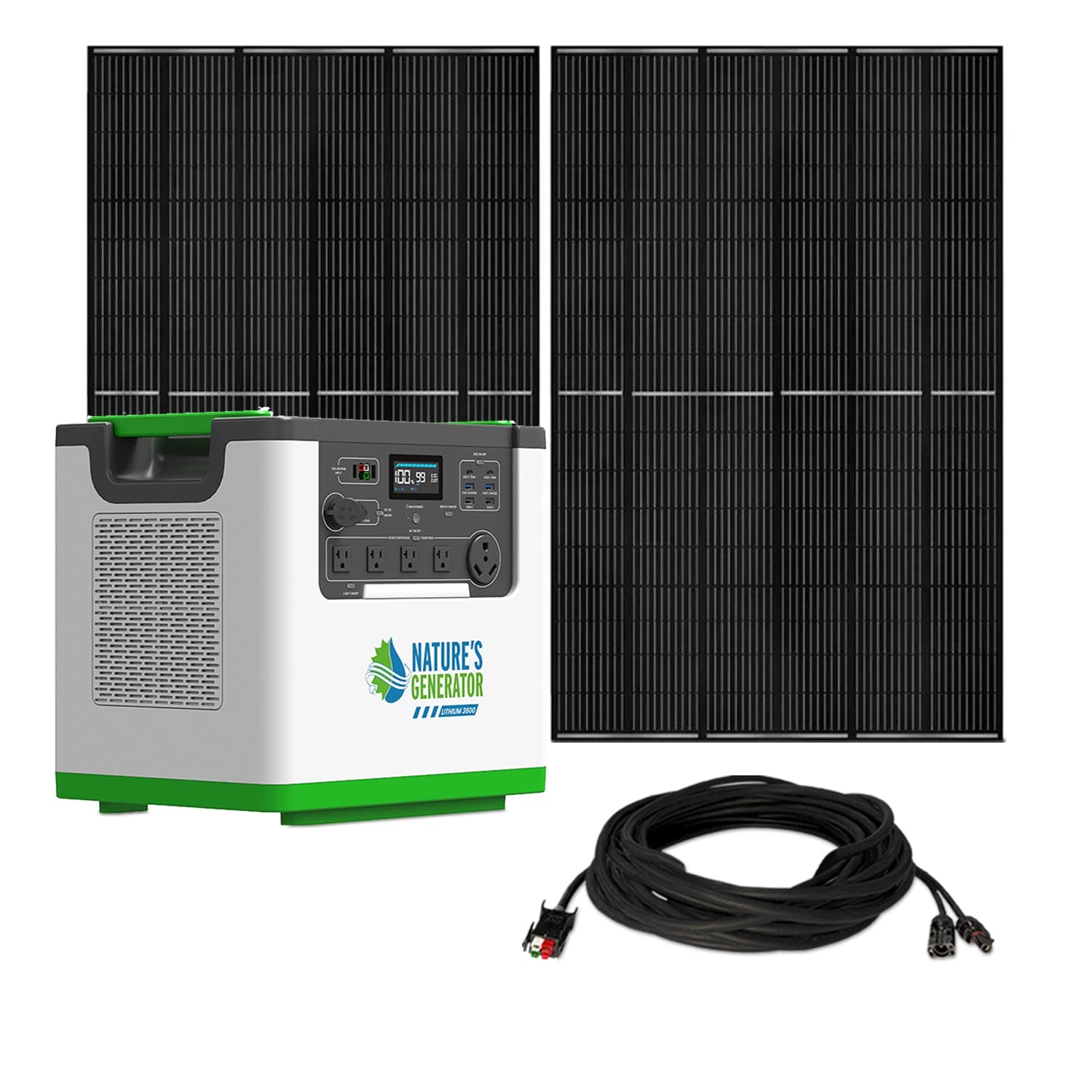 Nature's Generator Lithium 3600 Solar Generator | 3600W LiFePO4 Solar Backup product image