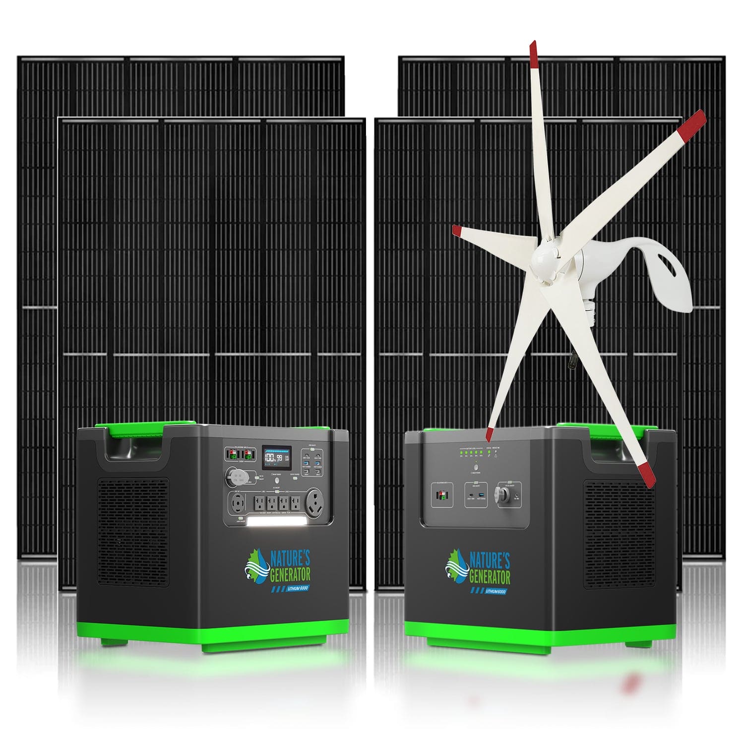 Nature's Generator Lithium 6000 Solar + Wind Generator product image