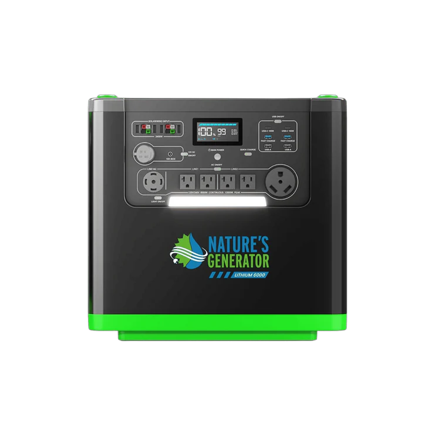 Nature's Generator Lithium 6000 Power Station | 6000W Whole-Home Backup product image