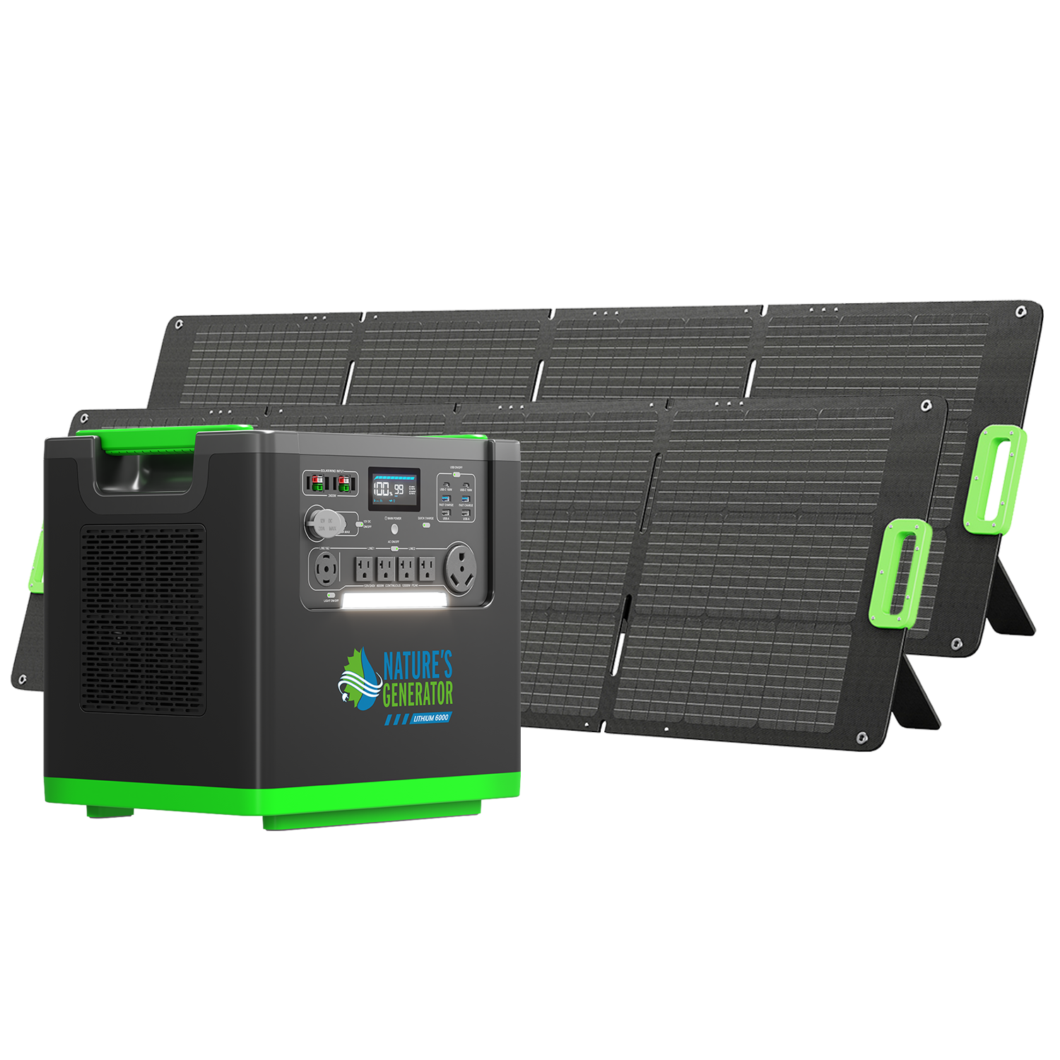 Nature's Generator Lithium 6000 Solar Generator | 6000W Solar Backup product image