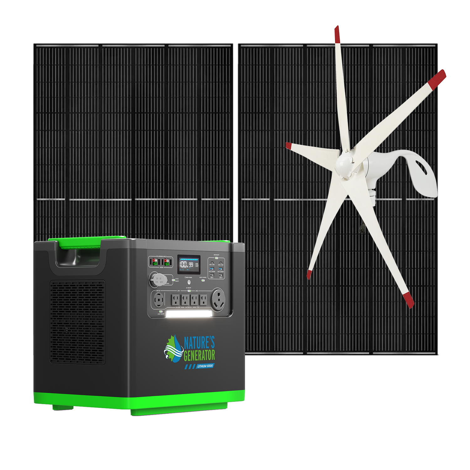 Nature's Generator Lithium 6000 Solar + Wind Generator product image