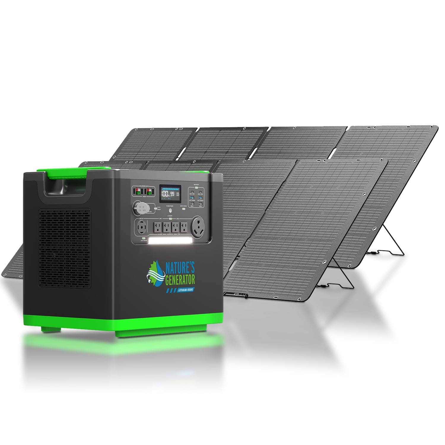 Nature's Generator Lithium 6000 Solar Generator | 6000W Solar Backup product image