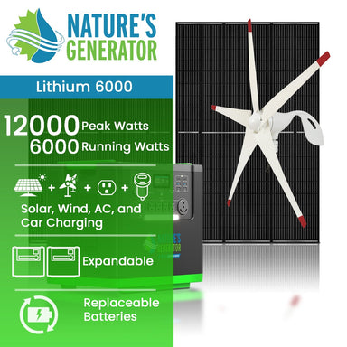 Nature's Generator Lithium 6000 Solar + Wind Generator product image