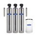 Crystal Quest Tannin Whole House Water Filter with SMART Filter and Water Softener Stainless Steel System