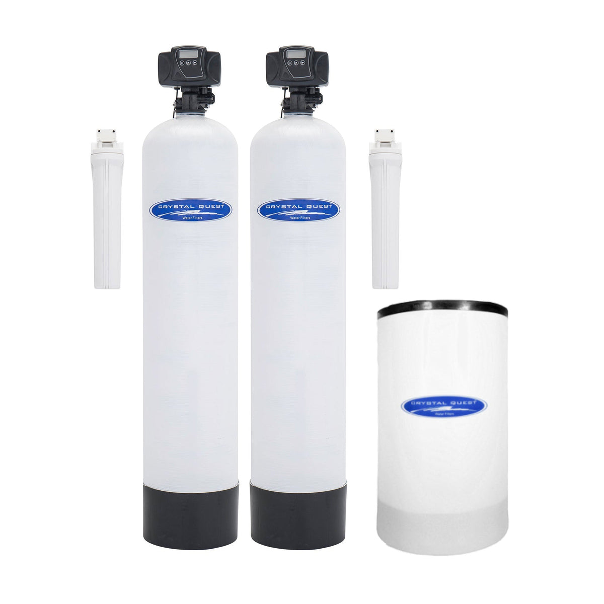 Crystal Quest Nitrate Whole House Water Filter with SMART Pre-Filter Fiberglass Tank 1.5 Cu Ft