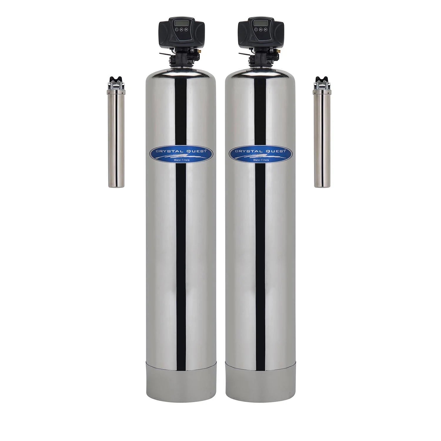 Crystal Quest Arsenic Filter with SMART Filter Add-On - Stainless Steel Tank