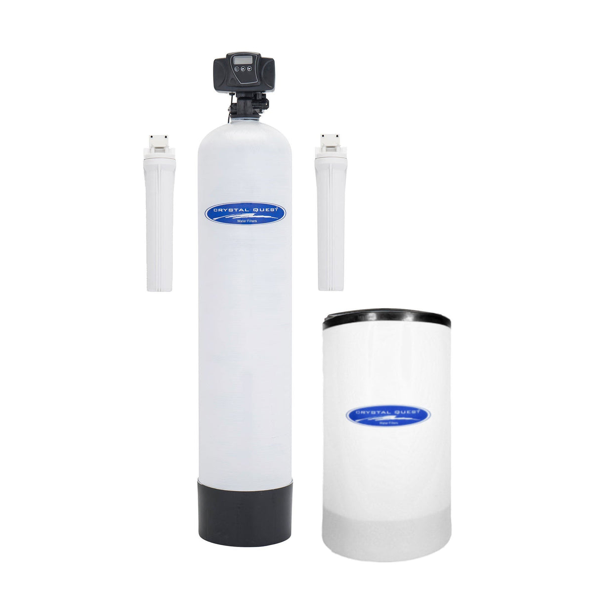Crystal Quest Nitrate Whole House Water Filter Standalone Fiberglass Tank 1.5 Cu Ft Front View